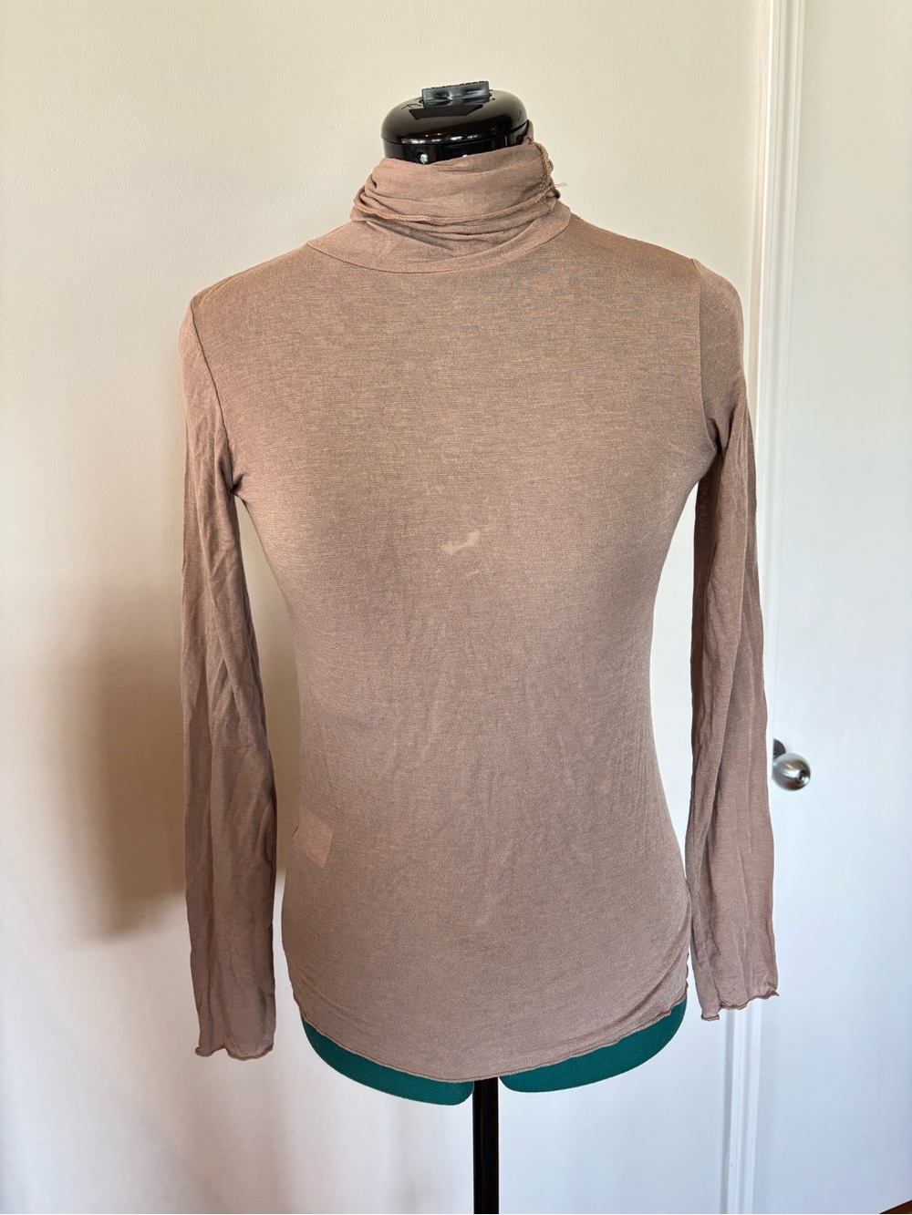 FEMME FATALE Slim Fit Long Sleeve Turtleneck Top, small